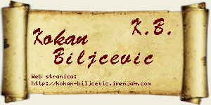 Kokan Biljčević vizit kartica